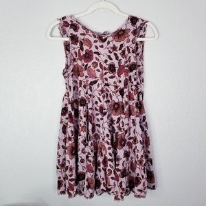 Urban Outfitters ecote floral sleeveless swing Mini dress or Blouse size xs